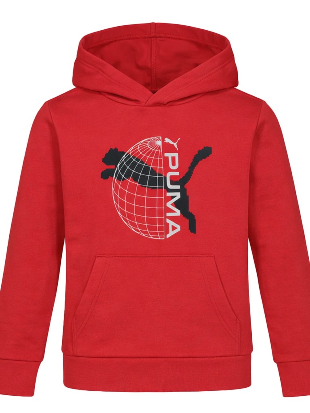 Puma Kids Red Graphic Hoodie Size Large